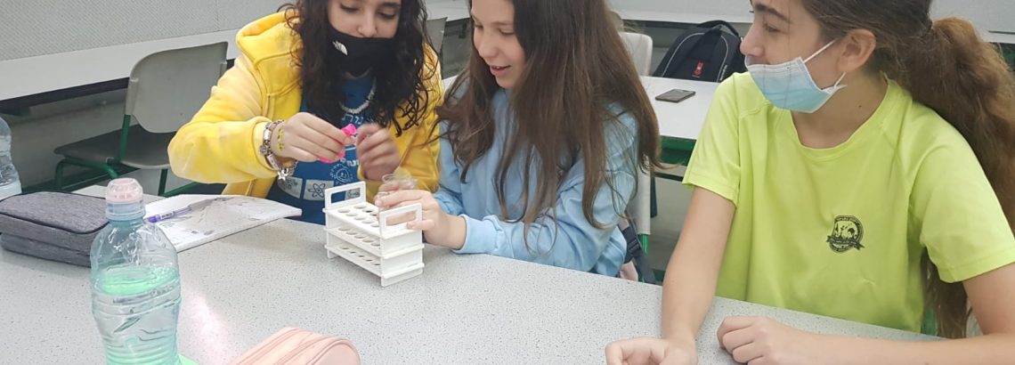 תלמידי כיתה ז’ בחקר מדעי על השפעת תסיסת השמרים, על הגדלת הנפח של הבלון