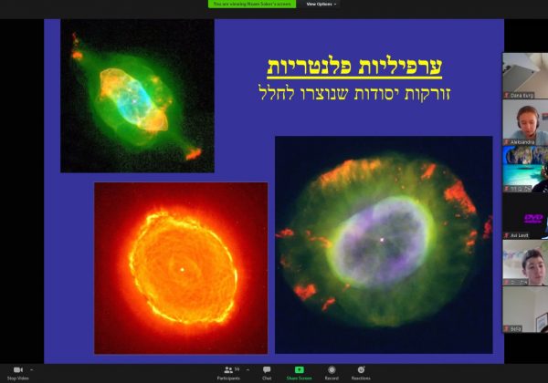 תלמידי מדעית ואורטכניון ח’ מתחו את הידע והסקרנות בשיעור חקר החלל