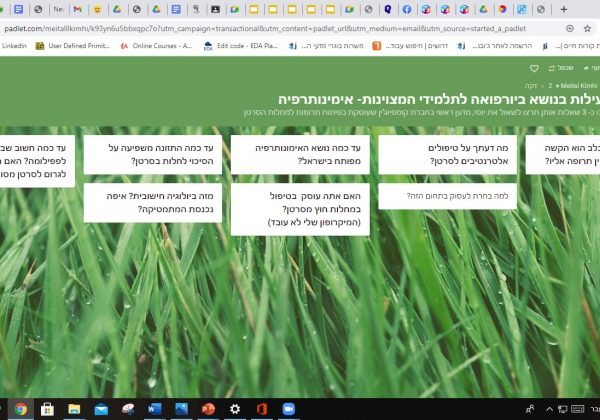 ח’3 העבירו פעילות מקסימה של המועצה- קהוט בנושא השירים האהובים על תלמידי הכיתה