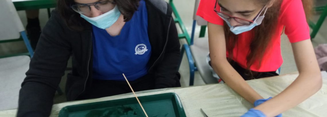 תלמידי כיתה מדעית ח’ לומדים על תפקיד ומבנה הלב, דרך הידיים בניתוח לב
