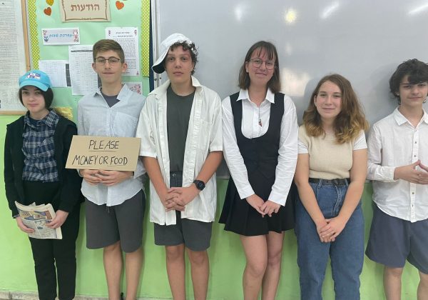 פרויקט סיכום שנה – הצגת סצנות – דוברי אנגלית האלופים של שכבת ח’