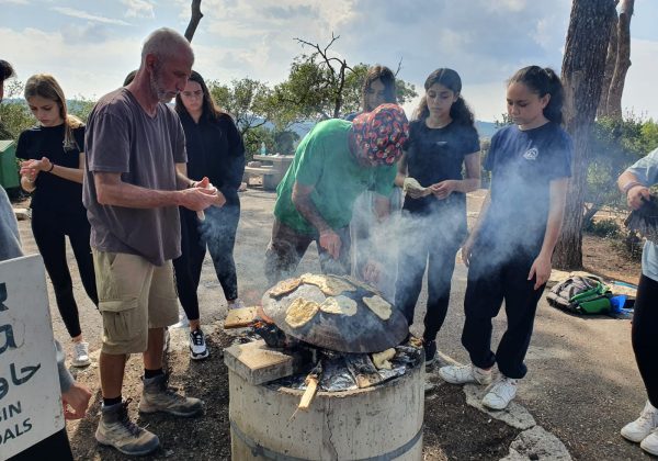 תלמידי שכבות ח’ ו-ט’ ביום שדה חשיפה לפרויקט מש”צים בכרמל
